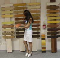 новые стенды с образцами