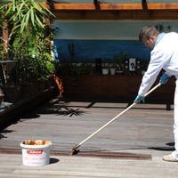 ADLER как ухаживать за террасной доской, масло для террасной древесины Pullex Bodenöl, отбеливание древесины Holzentgrauer