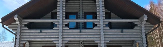 Обновленный фасад деревянного дома в Можайском районе